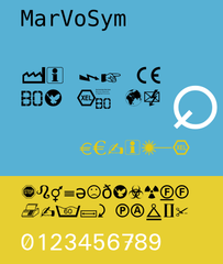 Symbol font for school and office