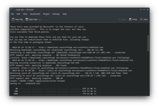 Installer for Microsoft TrueType core fonts
