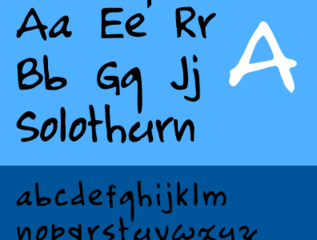 handwriting-based font for Latin characters (transitional dummy package)