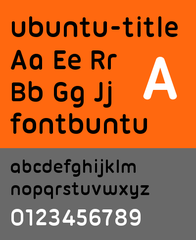 the font used for the Ubuntu logo and related branding