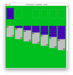 ncurses-based klondike solitaire game