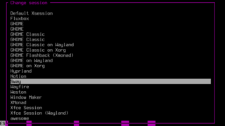 Graphical console greeter for greetd