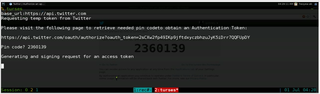Twitter client for the console