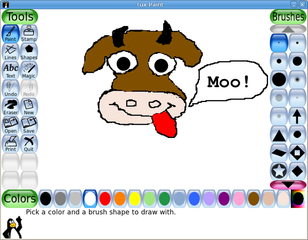 Paint program for young children
