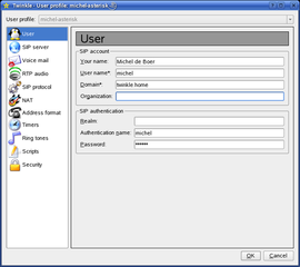 The user profile editor