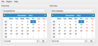 Convert the time and date across time zones