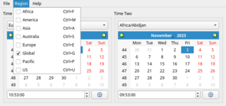 Convert the time and date across time zones