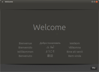 Opening splash screen.