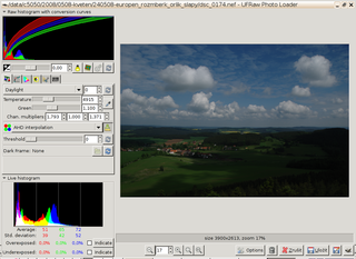 standalone importer for raw camera images