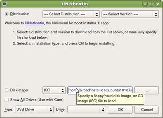 installer of Linux/BSD distributions to a partition or USB drive