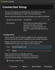 Remote sync setup