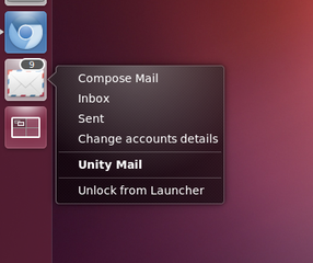 Launcher entry with a quicklist