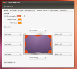 Unity Tweak Tool Window Snapping pane