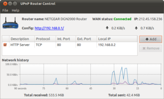 UPnP compliant router manager