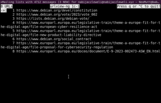 Extracts URLs from text