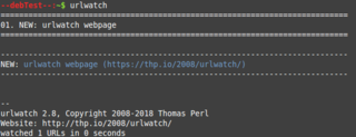 Urlwatch call, returning all changes on watched URL since last call