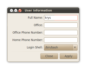display information about local users