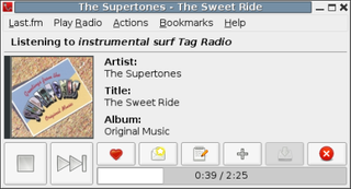 GTK+-based client for Last.fm-compatible radio services