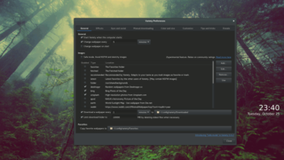 Variety main window and background image example.