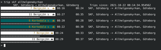 Public transport client, for Göteborg and the Västra Götaland county