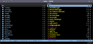 Flexible vi-like file manager using ncurses