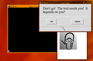 nvi with the evil paperclip