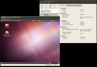 transitional package for virtualbox