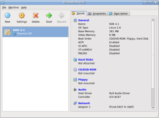 transitional package for virtualbox