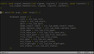 Vis editing itself