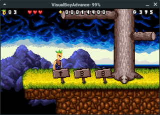 The ROM being used is in public domain (homebrew, gbadev 2004mbit competition)