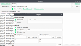 Excellent GUI to the Grep command space.