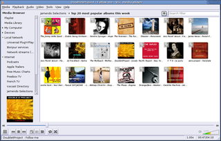 VLC listening to Jamendo