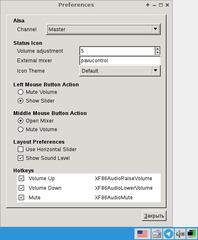 systray volume icon for alsa