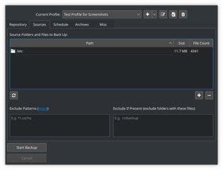 Desktop Client for Borg Backup