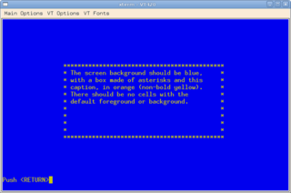 tool for testing VT100 compatibility of terminals