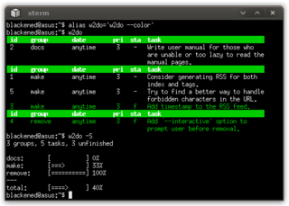 simple text-based todo manager