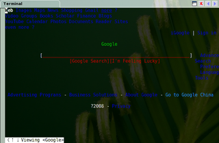 WWW browsable pager with excellent tables/frames support