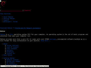 WWW browsable pager with excellent tables/frames support