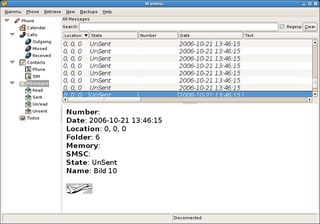 GTK application to control your mobile phone