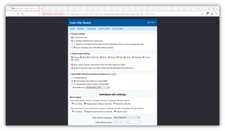 browser extension that redirects you to independent wikis (Firefox)