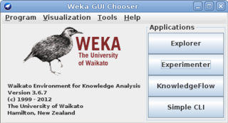 The Weka GUI Chooser