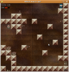2D platform game with a slight rotational twist
