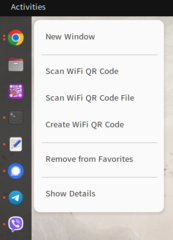 Wi-Fi password share via QR codes
