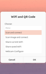 Wi-Fi password share via QR codes