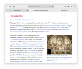 Wikipedia reader for the GNOME Desktop