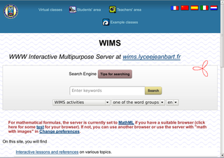server for educational content: courses, exercises, and exams