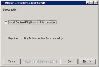 Debian-Installer loader for win32