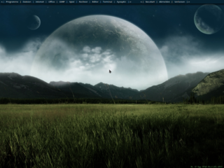 Windowlab with menubar visible (clock bottom right)