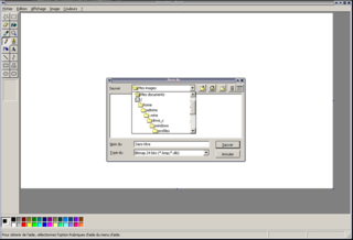 MSpaint of windows XP execute whith wine