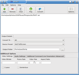 graphical video and audio batch converter using ffmpeg or avconv